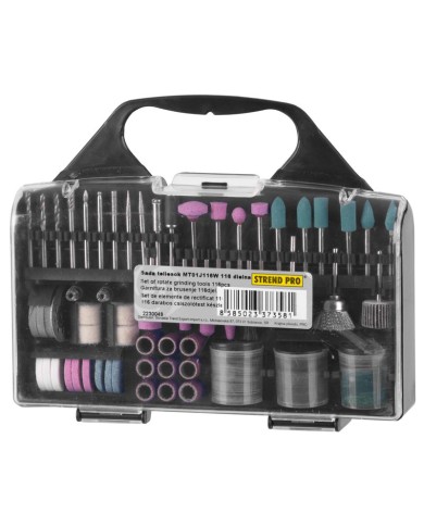 Sada brúsnych teliesok Strend Pro RTG1016, 116 dielna, mini, do priamej brúsky, so stopkou