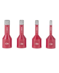 Sada vyrezávačov Strend Pro Premium DCB11S2, 6-8-10-12 mm, M14, diamant, korunky, professional