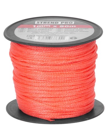 Motúz Strend Pro červený, 1,7 mm, L-50 m, murársky