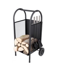 Stojan Homefire LR802, na krbové drevo + náradie, 35x31x81 cm