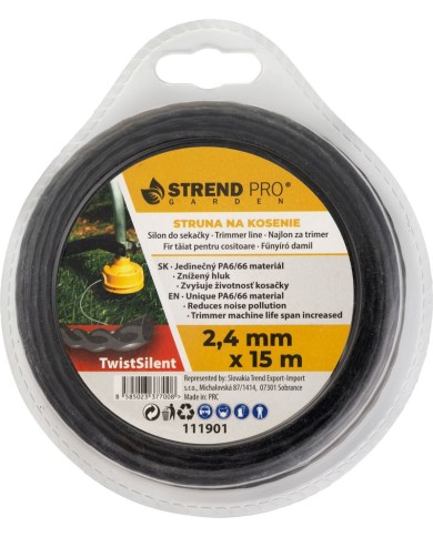 Silon na kosenie TwistSilent Professional 2,4 mm L-15 m, špirálový