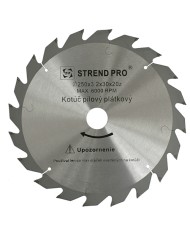 Kotúč Strend Pro SuperSaw NW 250x3,2x30 20T, na drevo, pílový, SK plátky