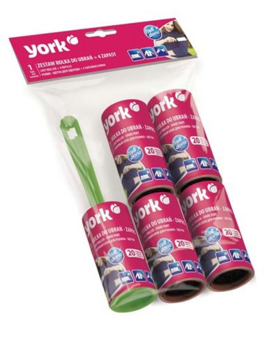 Valček York 068020, odžmolkovač, odchlpovací, jednorázový + 4 náhrady