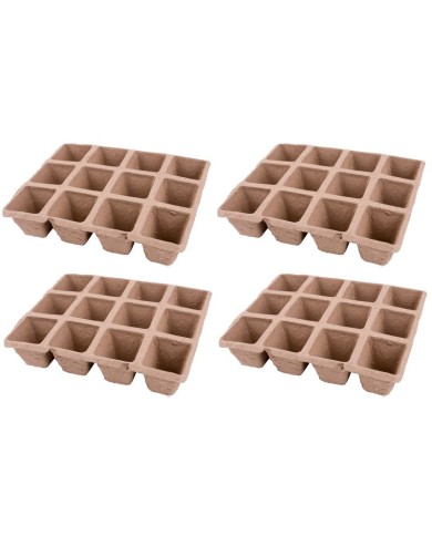 Sadbovač Strend Pro Herrison P1002, papierový, 12 priesad, bal. 4 ks, 210x170x45 mm