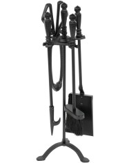 Sada kutáč Homefire FT24B, ku krbu, 4 dielna, čierna, 60 cm, krbové náradie