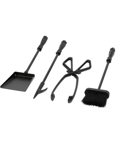 Sada kutáč Homefire FT24B, ku krbu, 4 dielna, čierna, 60 cm, krbové náradie