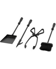 Sada kutáč Homefire FT24B, ku krbu, 4 dielna, čierna, 60 cm, krbové náradie