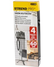 Sada kutáč Homefire FT24B, ku krbu, 4 dielna, čierna, 60 cm, krbové náradie