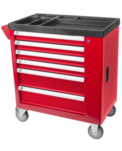 Dielenský vozík s náradím Strend Pro B224, 245 dielna skrinka, 6 zásuviek, Hobby