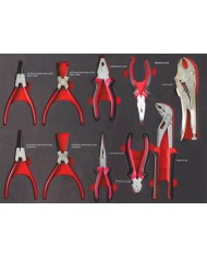 Dielenský vozík s náradím Strend Pro B224, 245 dielna skrinka, 6 zásuviek, Hobby