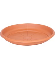 Podložka pod kvetináč ICS ERICA okrúhla, farba terakota, plast, 24 cm