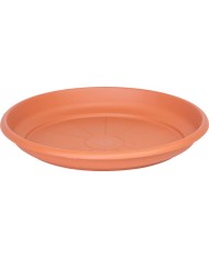 Podložka pod kvetináč ICS ERICA okrúhla, farba terakota, plast, 33 cm
