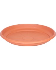 Podložka pod kvetináč ICS ERICA okrúhla, farba terakota, plast, 46 cm