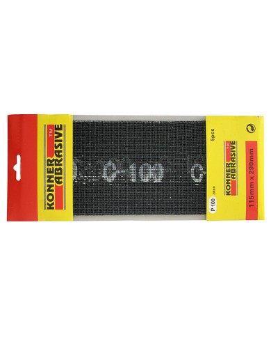 Mriežka KONNER S80 93x290 mm, G100, brúsna na sadrokartón, bal. 5 ks