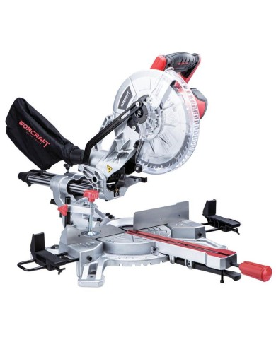 Píla Worcraft MS20-255, 2000W, 255x60T, 230V, pokosová s posuvom a laserom