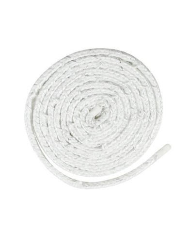 Šnúra sporáková Strend Pro, L-2 m, 12x12 mm, tesniaca šnúra na sklo, na dvierka, na krby, na kachle, upchávka, biela