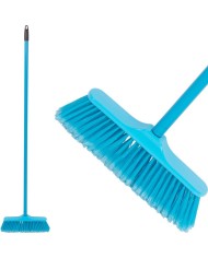 Metla MagicHome B0684, modrá, kovová násada 120 cm, 28 cm