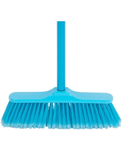 Metla MagicHome B0684, modrá, kovová násada 120 cm, 28 cm