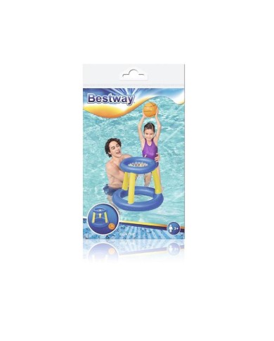 Hračka Bestway® 52418, Splash 'N' Hoop, nafukovacia, lopta a kôš do vody, 61x61 cm