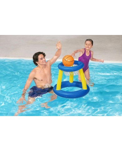 Hračka Bestway® 52418, Splash 'N' Hoop, nafukovacia, lopta a kôš do vody, 61x61 cm