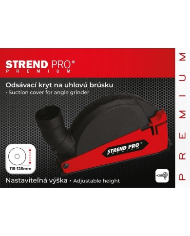 Kryt Strend Pro CDS5, odsávací, 115/125 mm, na uhlovú brúsku, na frézovanie