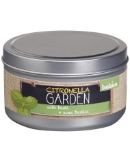 Sviečka Bolsius Jar Citronella, repelentná, bazalka, v plechovej dóze