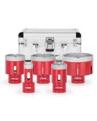 Sada vyrezávačov Strend Pro Premium DCB11S5, 20-35-45-55-68 mm, M14, diamant, korunky, professional