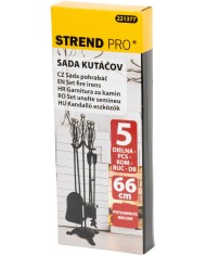 Sada kutáč Homefire FT23SB, ku krbu, 5 dielna, poniklovaná, 66 cm, krbové náradie