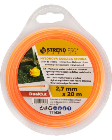 Silon na kosenie DualCut DBR 2,7 mm, L-20 m, okrúhly