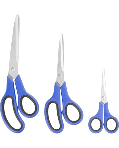 Nožnice HT6156, 140-215-245 mm, 3 ks sada kancelárskych nožníc