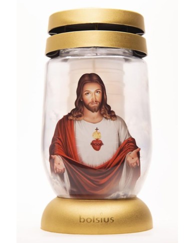 Kahanec Bolsius S12 3D Ježis, 22 cm, na hrob, s náplňou 36 h