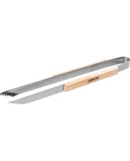 Kliešte Strend Pro Grill, BBQ, pre gril, nerezový, 45cm, drevená rúčka