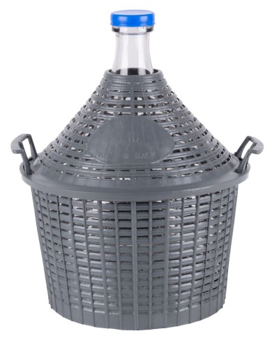 Demižón Strend Pro Cada Inco, 10 lit. sklenený, na víno a pálenku, plastový kryt