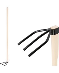 Motyka Strend Pro, 3-rohá, drevená násada 120 cm