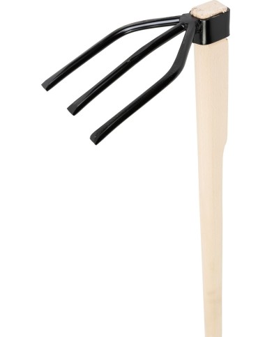 Motyka Strend Pro, 3-rohá, drevená násada 120 cm