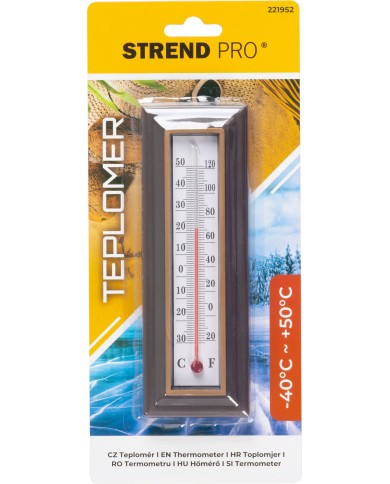 Teplomer Strend Pro TMS-114 Retro, vonkajší, na okno, 162x56x20 mm, plast