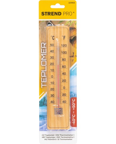 Teplomer Strend Pro, TMM-032 Woody, vonkajší, na okno, 220x50x10 mm, drevený