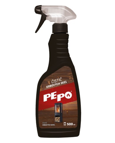 Drana PE-PO® 500 ml, tekutý čistič krbového skla