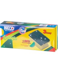 Hubka Neco 70-0059-11, špongia na riad, 90x60x40 mm, bal. 3 ks