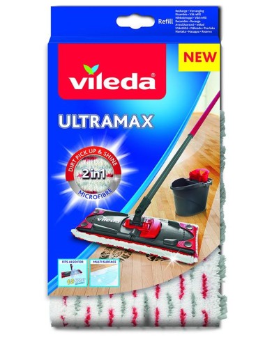 Handra na mop Vileda Ultramax, microfibre, 2v1, náhradná