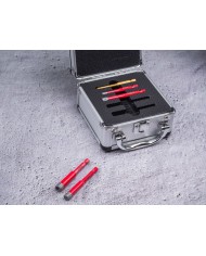 Sada vyrezávačov Strend Pro Premium, 6-8-10-12 mm, HEX, 6 mm vrták do skla diamant, korunky, professional