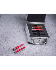 Sada vyrezávačov Strend Pro Premium, 6-8-10-12 mm, HEX, 6 mm vrták do skla diamant, korunky, professional