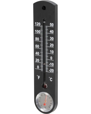 Teplomer Strend Pro TMS-055 BlackBar, vonkajší, na okno, 250x55x12 mm, plast, s vlhkomerom