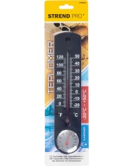 Teplomer Strend Pro TMS-055 BlackBar, vonkajší, na okno, 250x55x12 mm, plast, s vlhkomerom