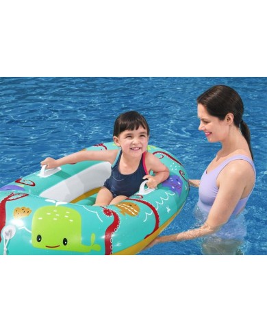 Čln Bestway® 34009, Happy Crustacean, detský, nafukovací, 119x79 cm