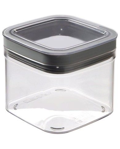 Dóza Curver® DRY CUBE, 800 ml, transparentná/sivá, 118x118x100 mm