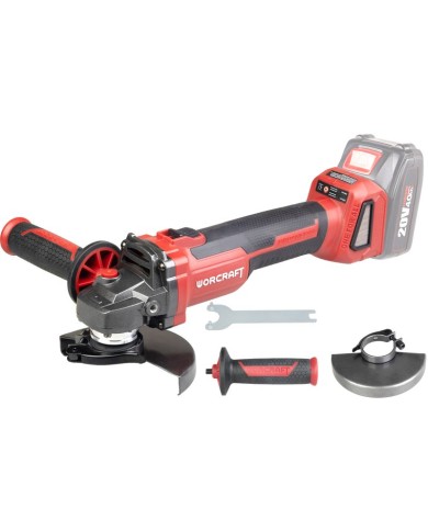 Brúska Worcraft CAG-S20LiBH ShareSYS, 125 mm, uhlová, 20V Li-ion, bezuhlíková