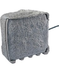 Zásuvka Strend Pro, vodeodolná, záhradná, imitácia kameňa, IP44, skrinka, 4x zásuvka, kábel 3 m