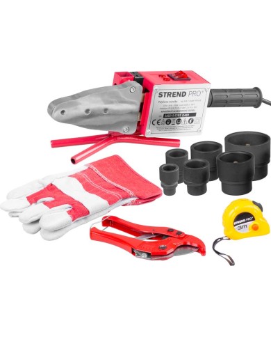 Zváračka Strend Pro PPR 63B, polyfúzna, 1500W, 20-63 mm, na plastové rúrky, 14 dielna