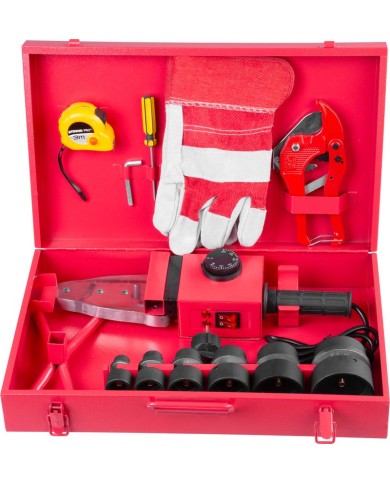 Zváračka Strend Pro PPR 63B, polyfúzna, 1500W, 20-63 mm, na plastové rúrky, 14 dielna